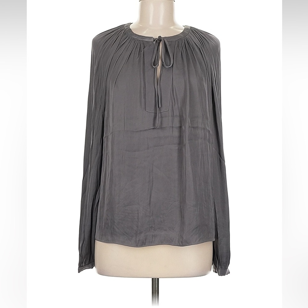 NWT T Tahari Charcoal Blouse